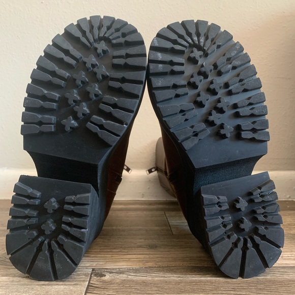 🚫SOLD🚫 🤎 UNIF BROWN PARKER CHUNKY PLATFORM BOOTS 🤎 - Picture 4 of 5